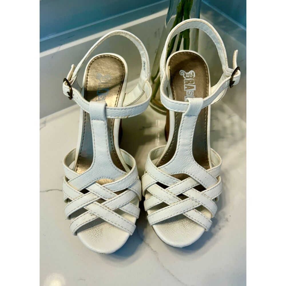 Brash Brand Wedge Strappy Sandals Women's Size 6